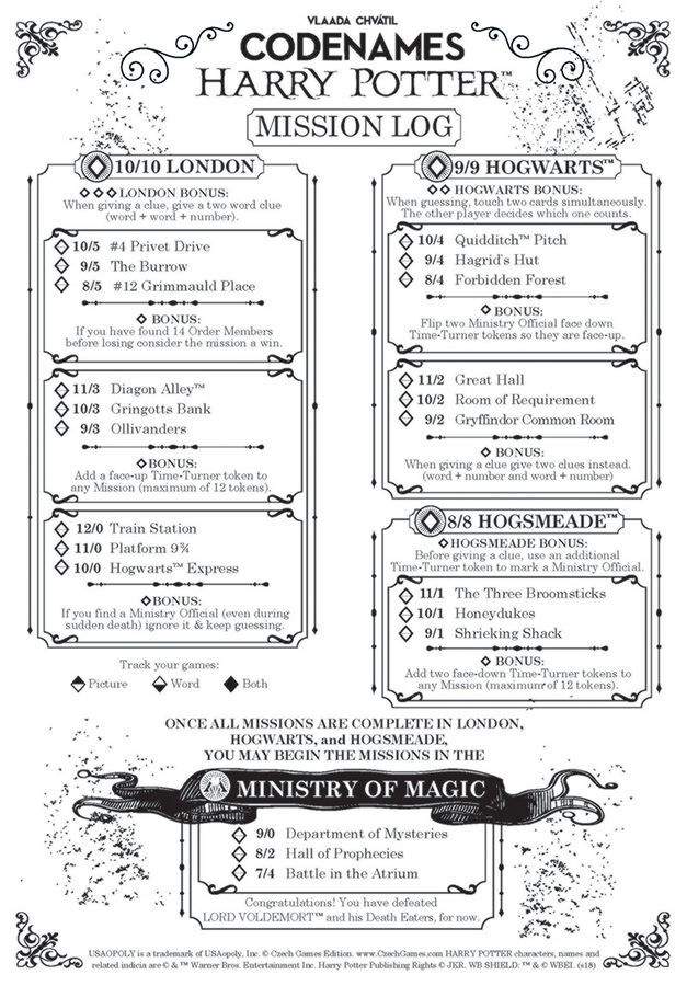 Codenames: Harry Potter