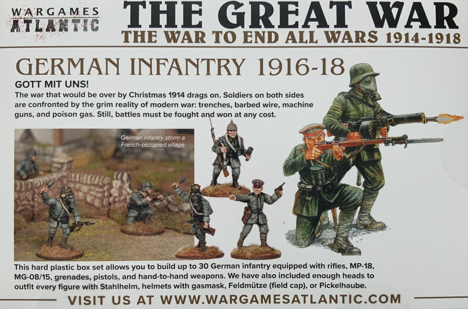 The Great War: German Infantry (1916-1918)