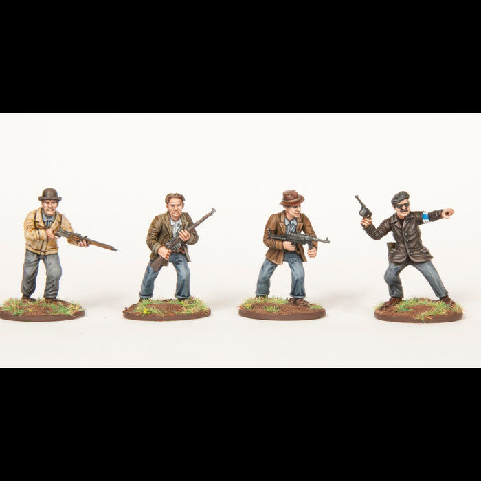 Partisans (1) French Resistance - 32x 28mm WWII figures