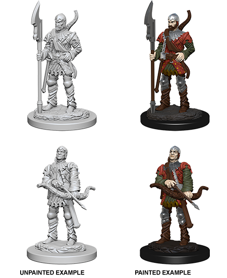 Pathfinder Deep Cuts Unpainted Minis: Town Guards