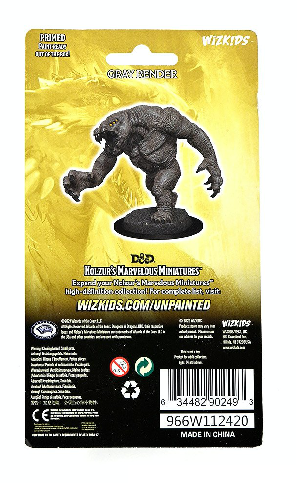 D&D Nolzurs Marvelous Unpainted Gray Render (L)