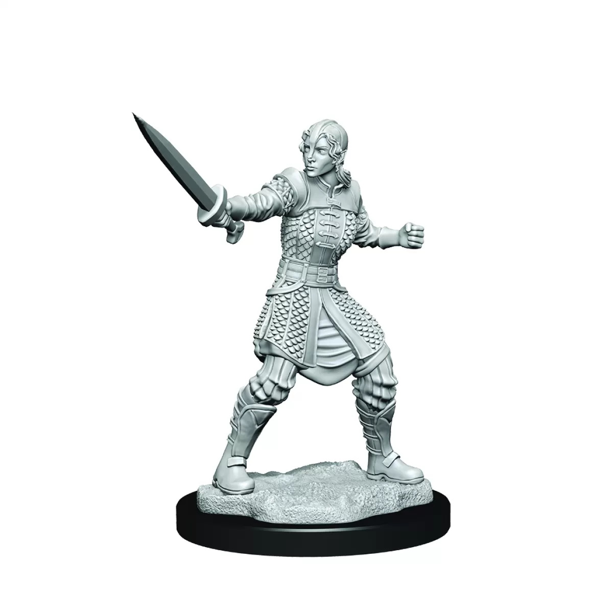 Critical Role: Unpainted Miniatures - Human Dwendalian Empire Fighter Female
