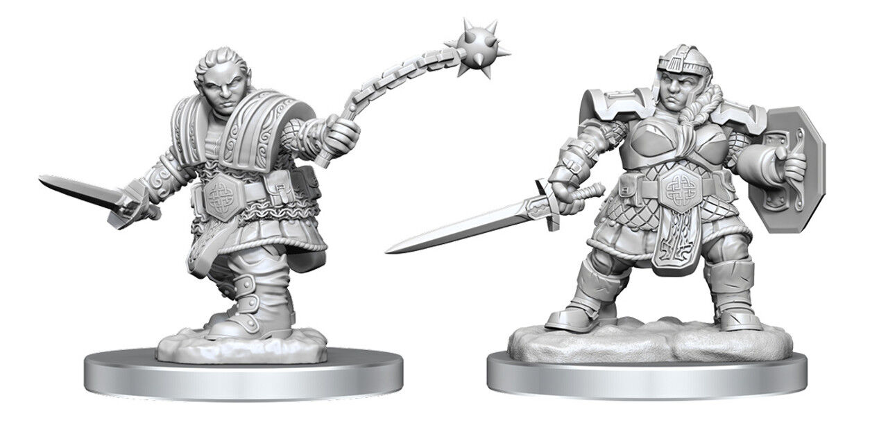 D&D Nolzurs Marvelous Unpainted Minis: Dwarf Fighter Female