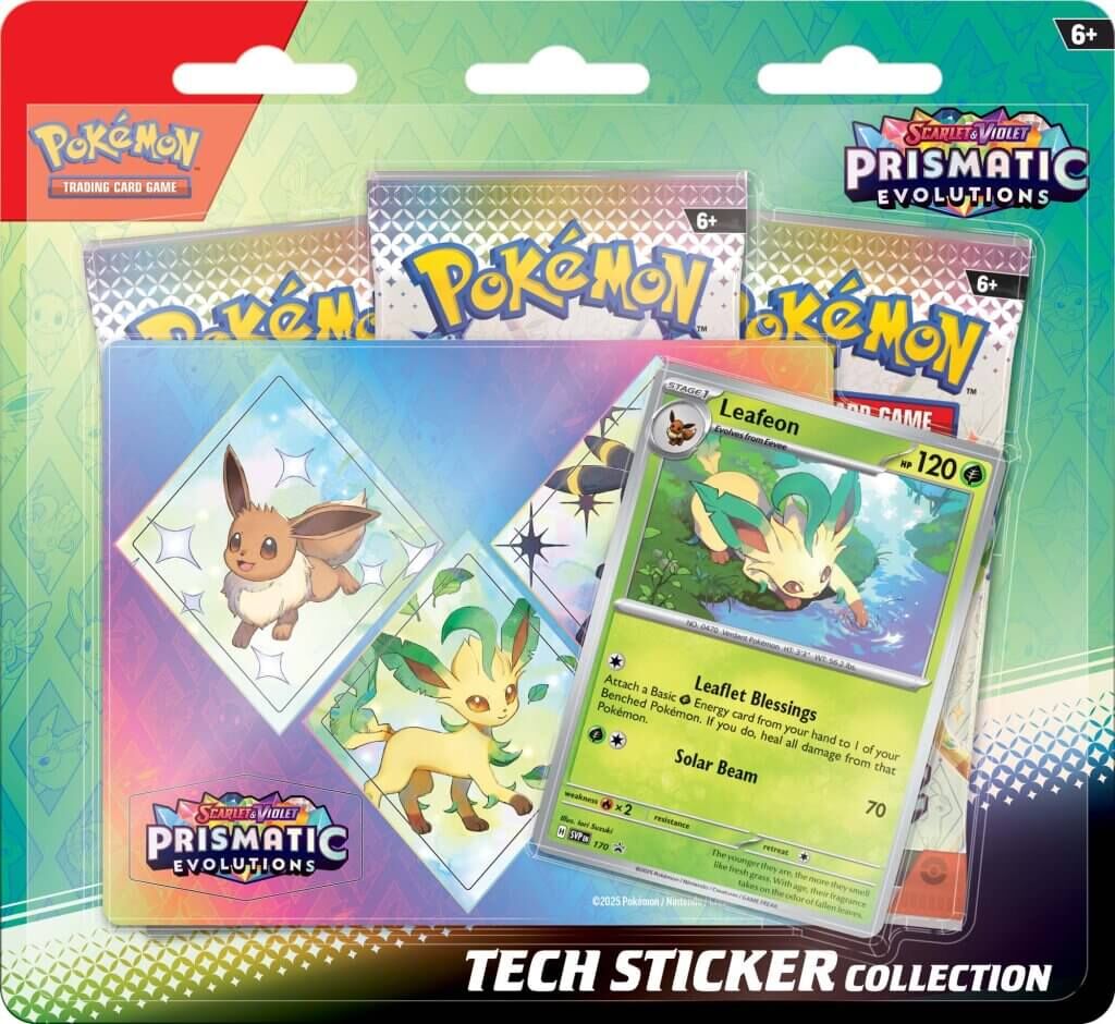 POKÉMON TCG: Scarlet & Violet 8.5 Prismatic Evolutions Tech Sticker Collection