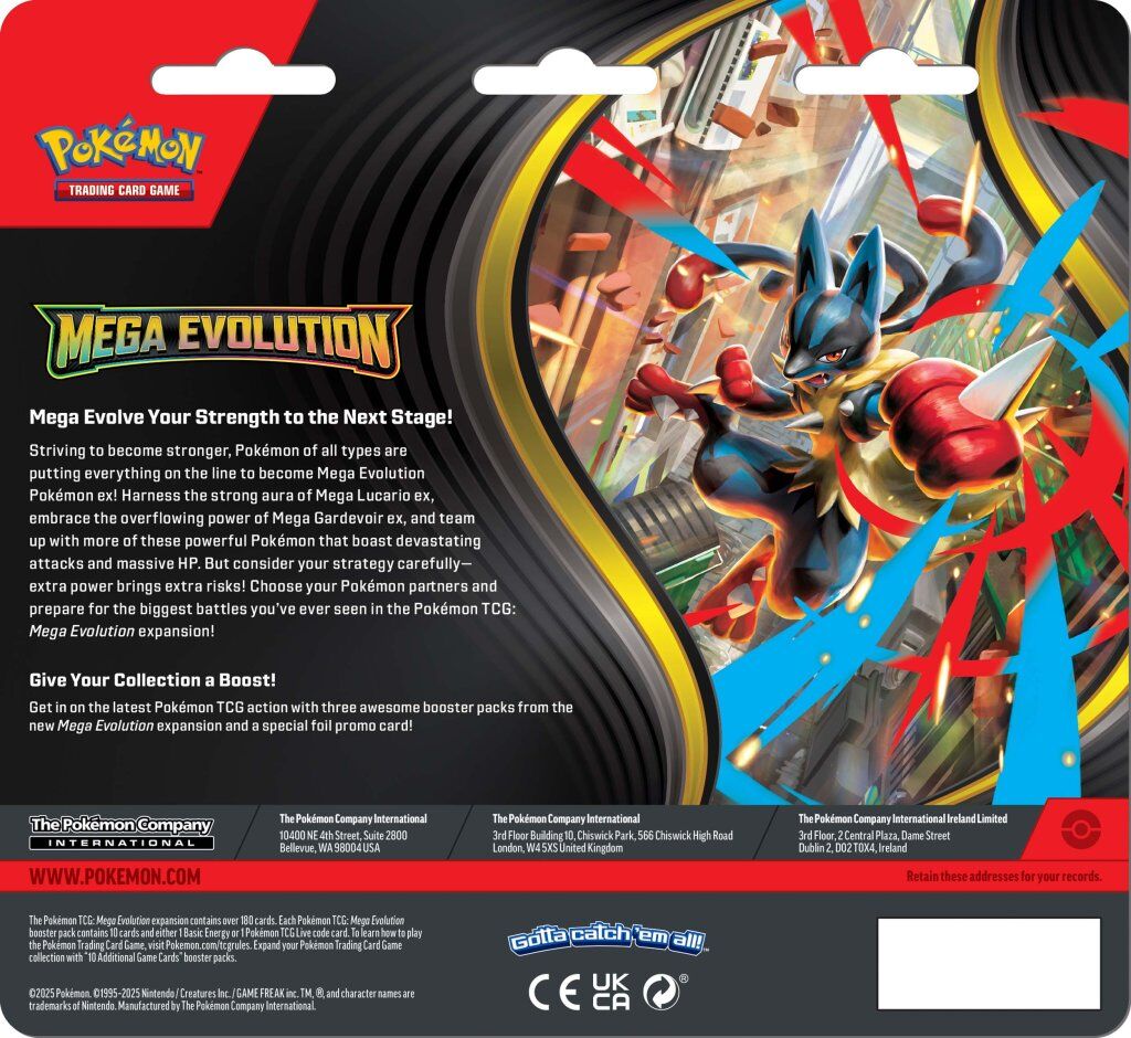 Pokémon TCG: Mega Evolution Three Booster Blister (1)
