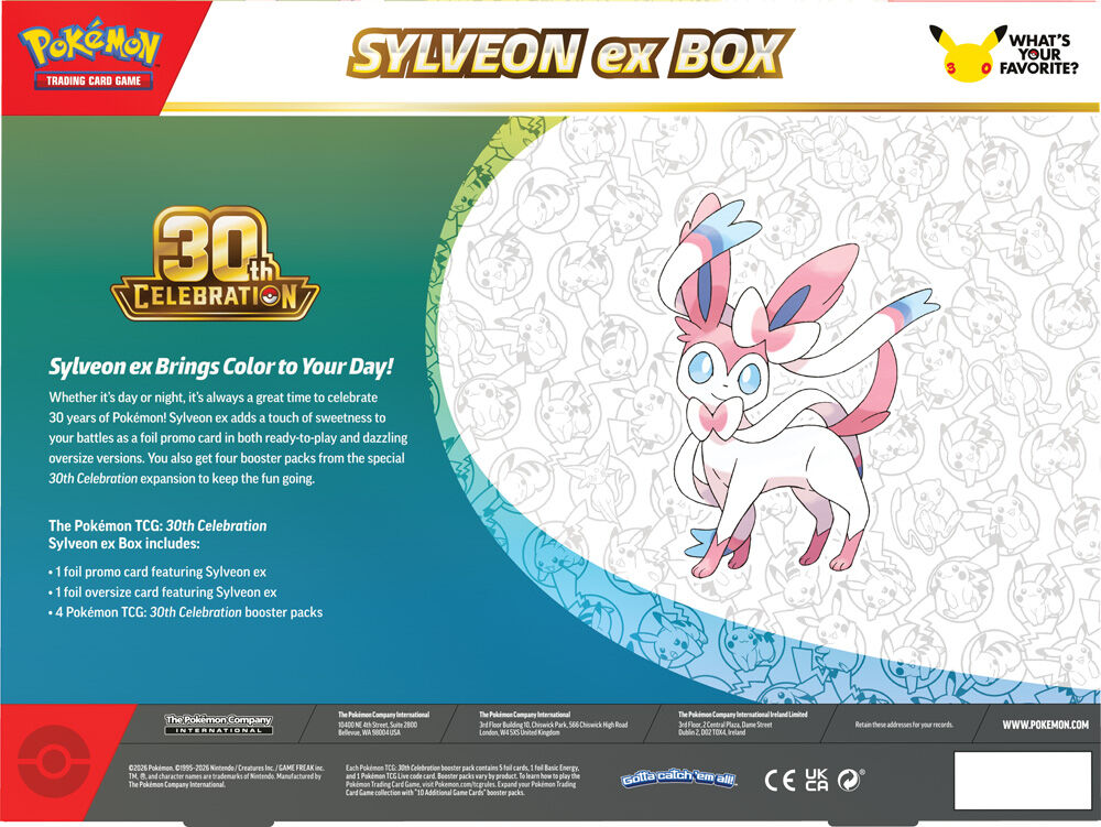 Pokemon TCG: 30th Celebration Sylveon ex Box / Greninja ex Box (1)