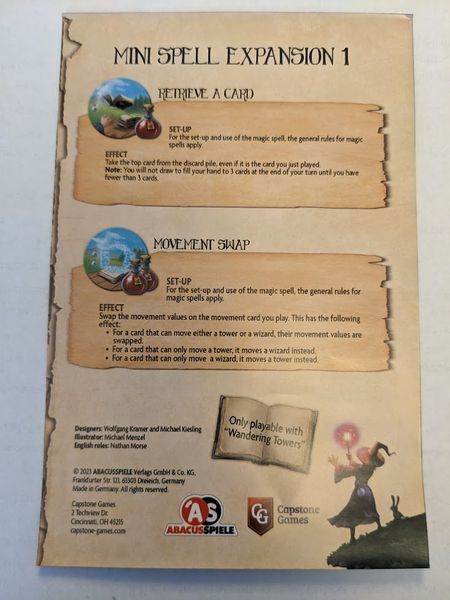 Wandering Towers - Mini Spell Expansion 1