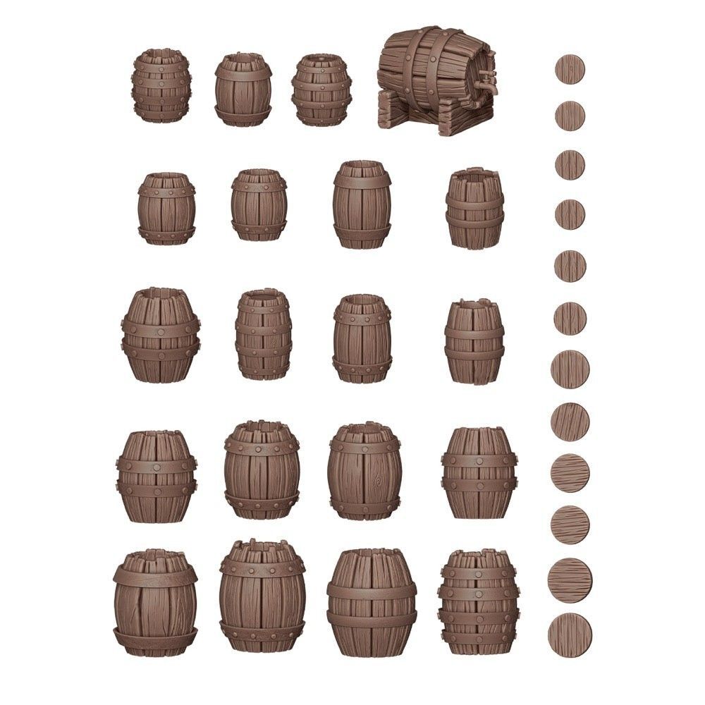 Basing Bits - Wood Barrels (32 Pieces)