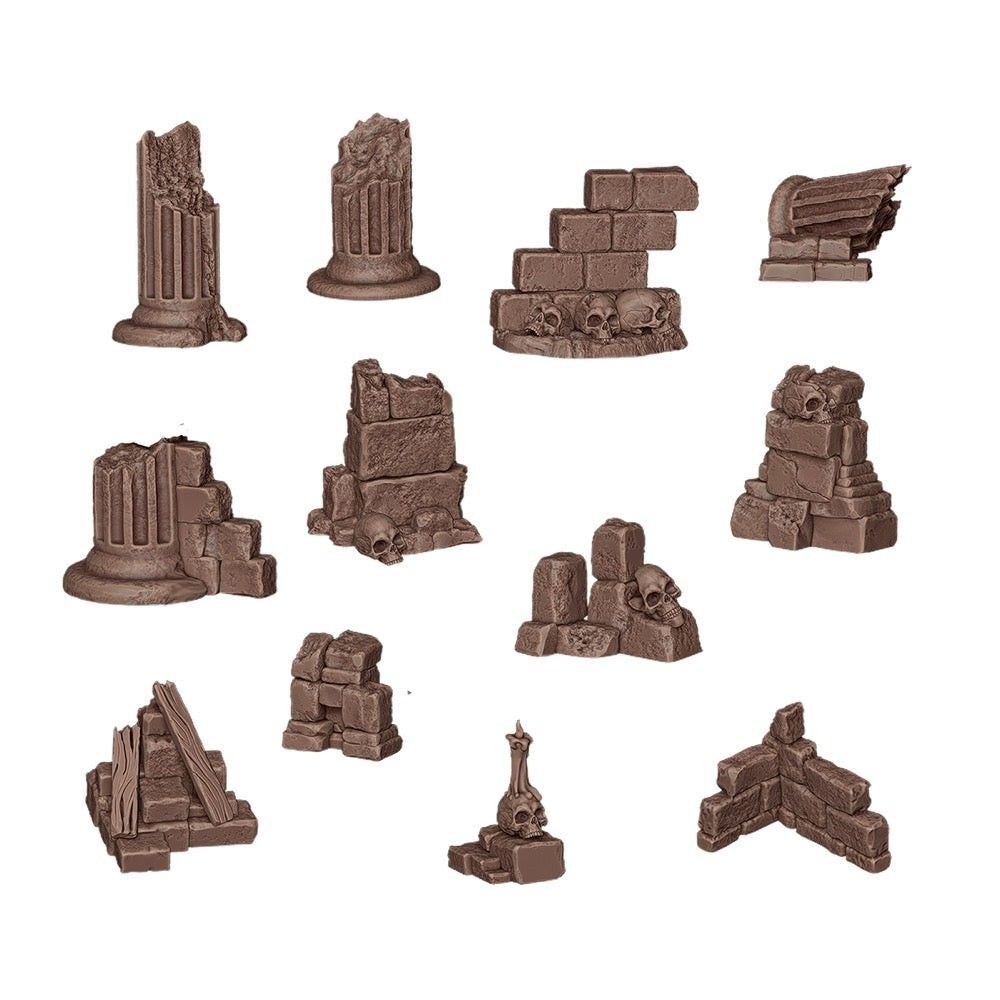 Basing Bits - Village Ruins (12 Pieces)