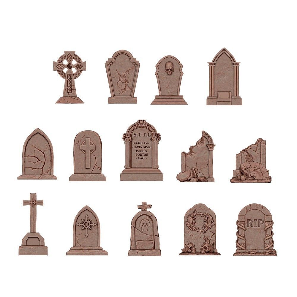 Basing Bits - Tombstones (14 Pieces)