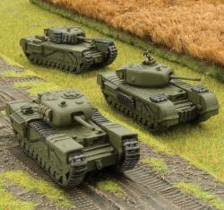 Churchill Armoured Squadron (x3 Plastic)