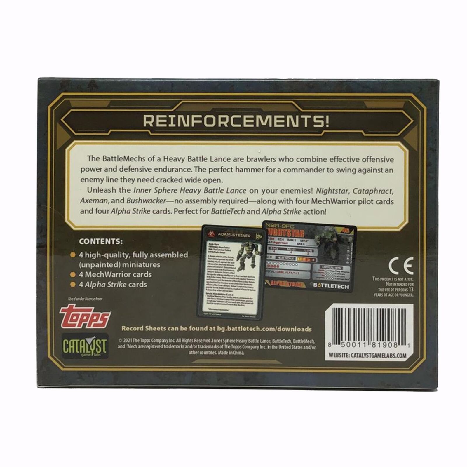 Battletech ForcePack: Inner Sphere Heavy Battle Lance 