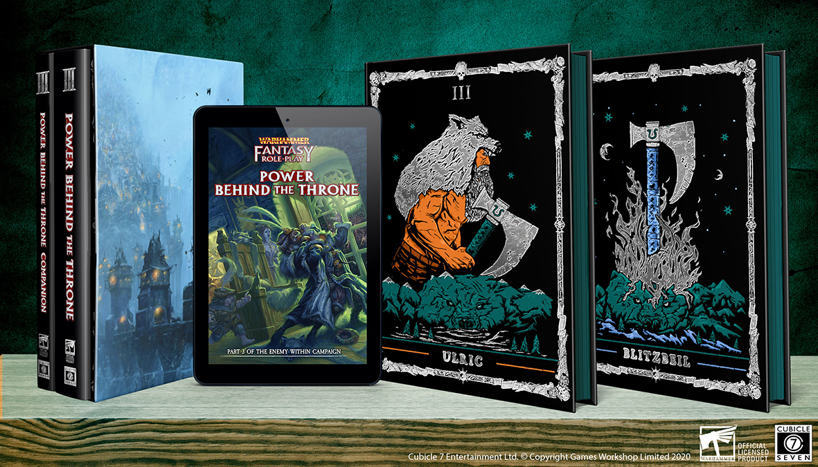 Warhammer Fantasy Role-Play: The Enemy Within Vol 3 - Power Behind the Throne Collectors Edition Slipcase Set