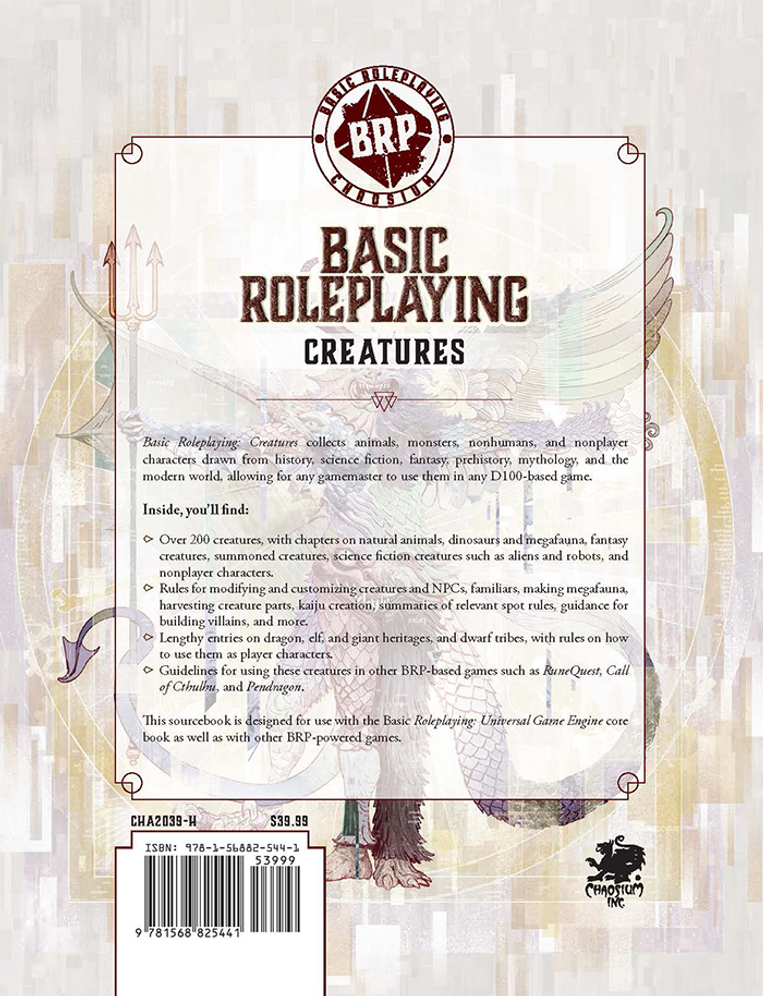 Basic Roleplaying: Creatures