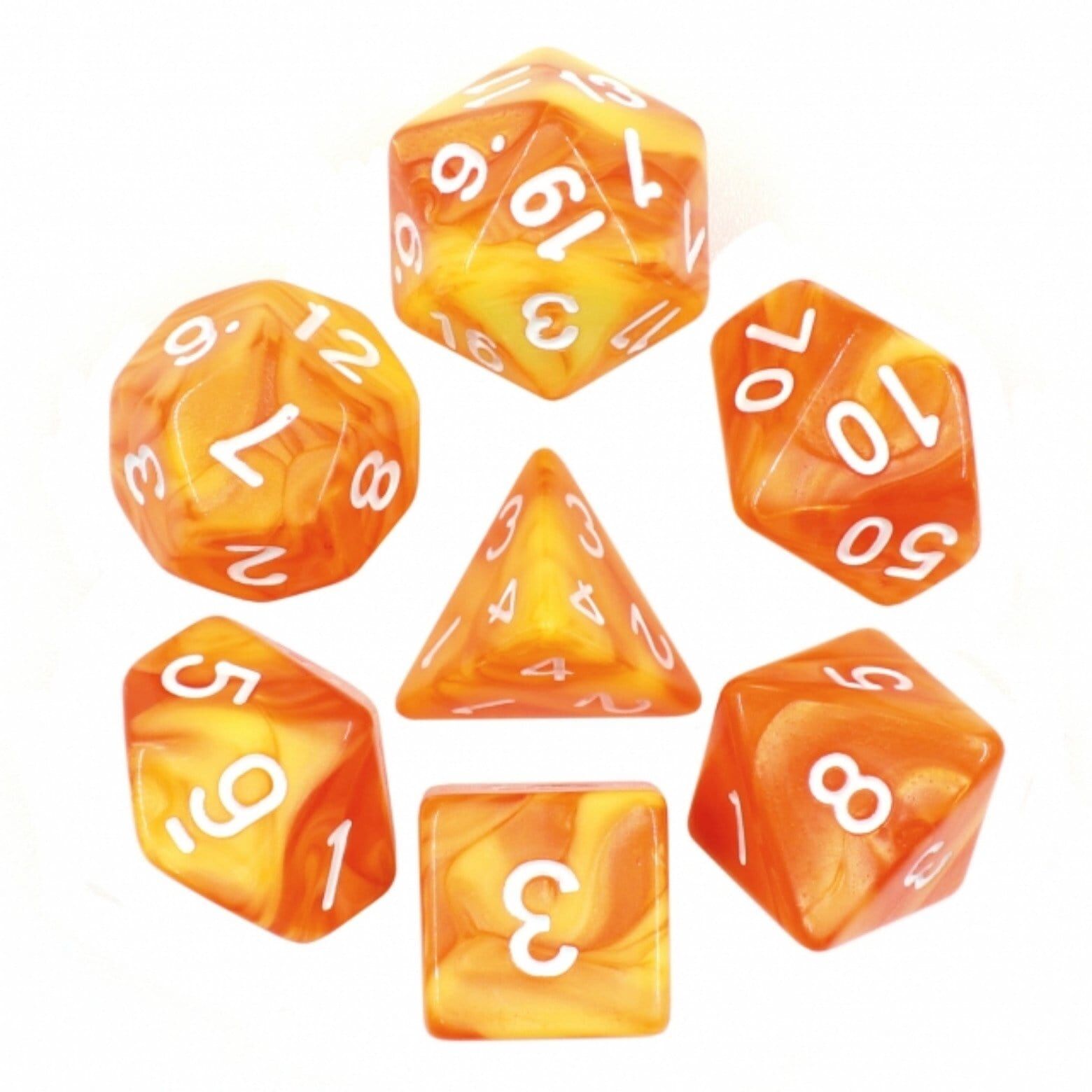 Lemon Sorbet RPG Dice Set