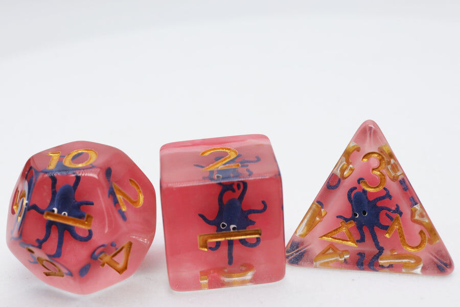 Underwater Octopus RPG Dice Set