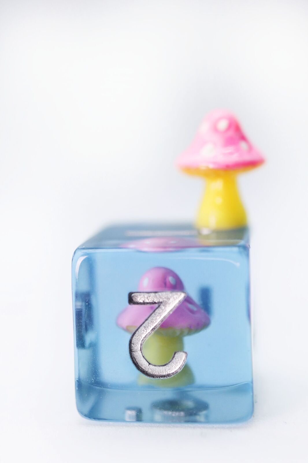 Pink Mushroom RPG Dice Set