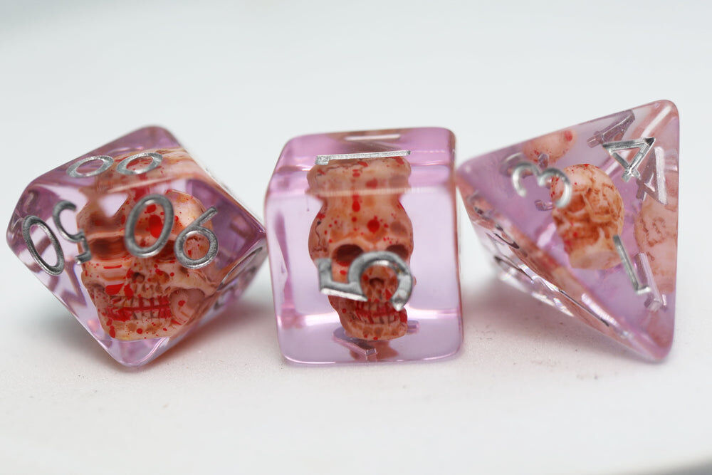 Bloody Skull RPG Dice Set