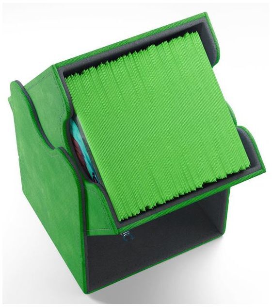 Gamegenic Squire Holds 100 Sleeves Convertible Deck Box Green