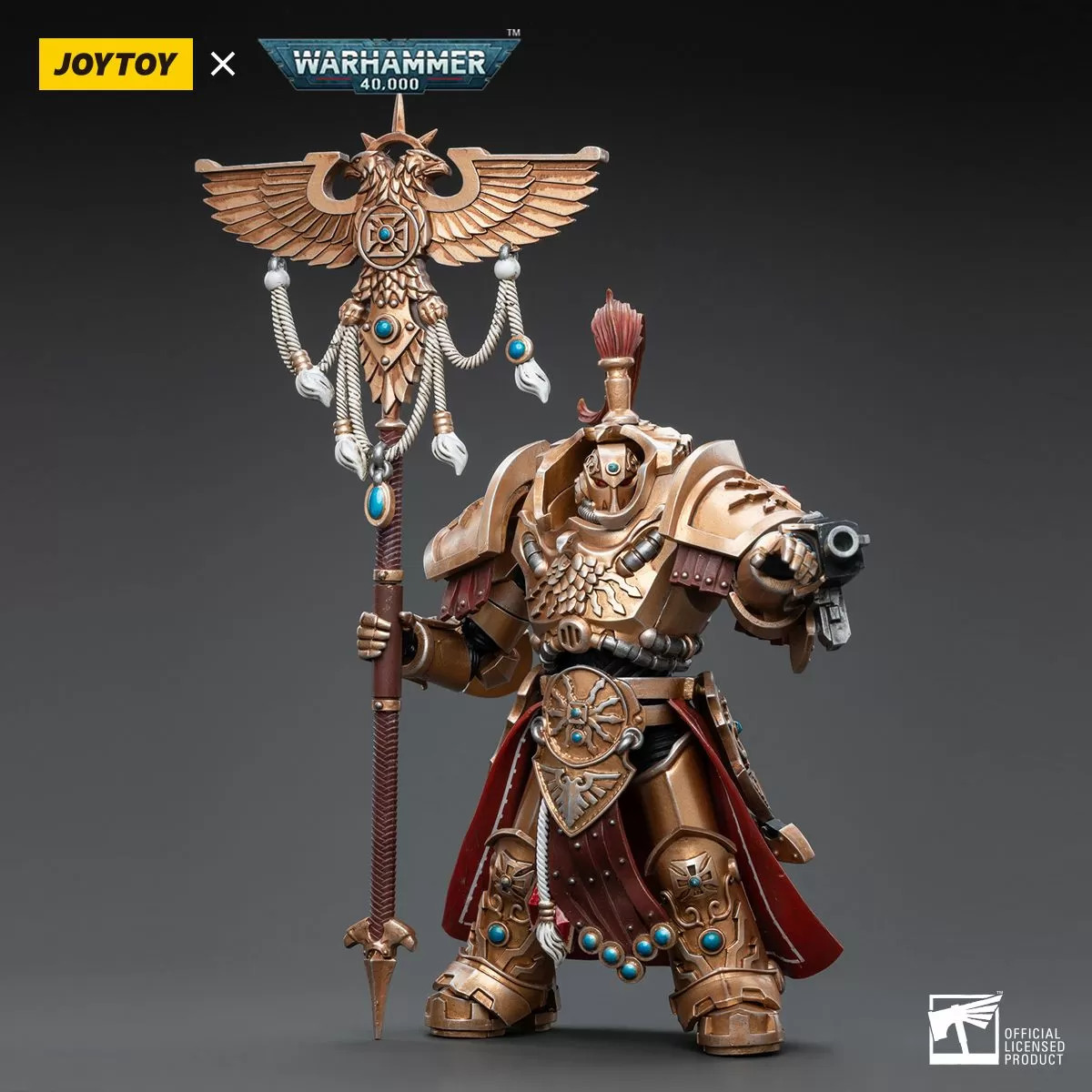 Warhammer Collectibles: 1/18 Scale Adeptus Custodes Vexilus Praetor Phelam Tolguror