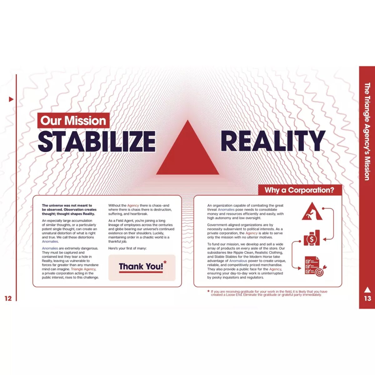 Triangle Agency: The Tabletop Role-Playing Game