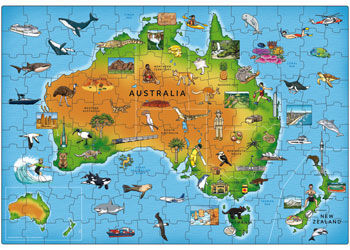 Orchard Jigsaw - Map of Australia & New Zealand