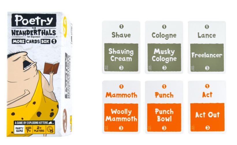 Poetry For Neanderthals Expansion: More Cards Box 1