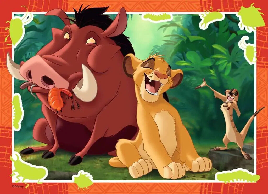 Disney Lion King Bumper Pack Jigsaw Puzzles 4x42pc