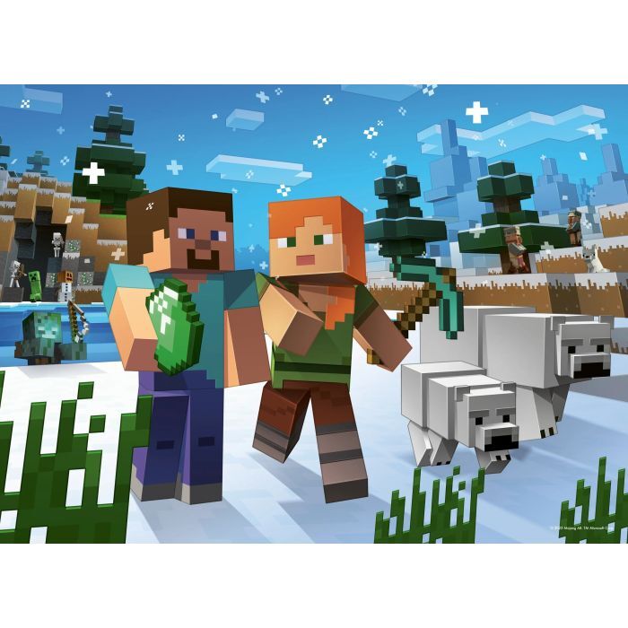 Minecraft Bumper Pack Jigsaw Puzzle (4x100)