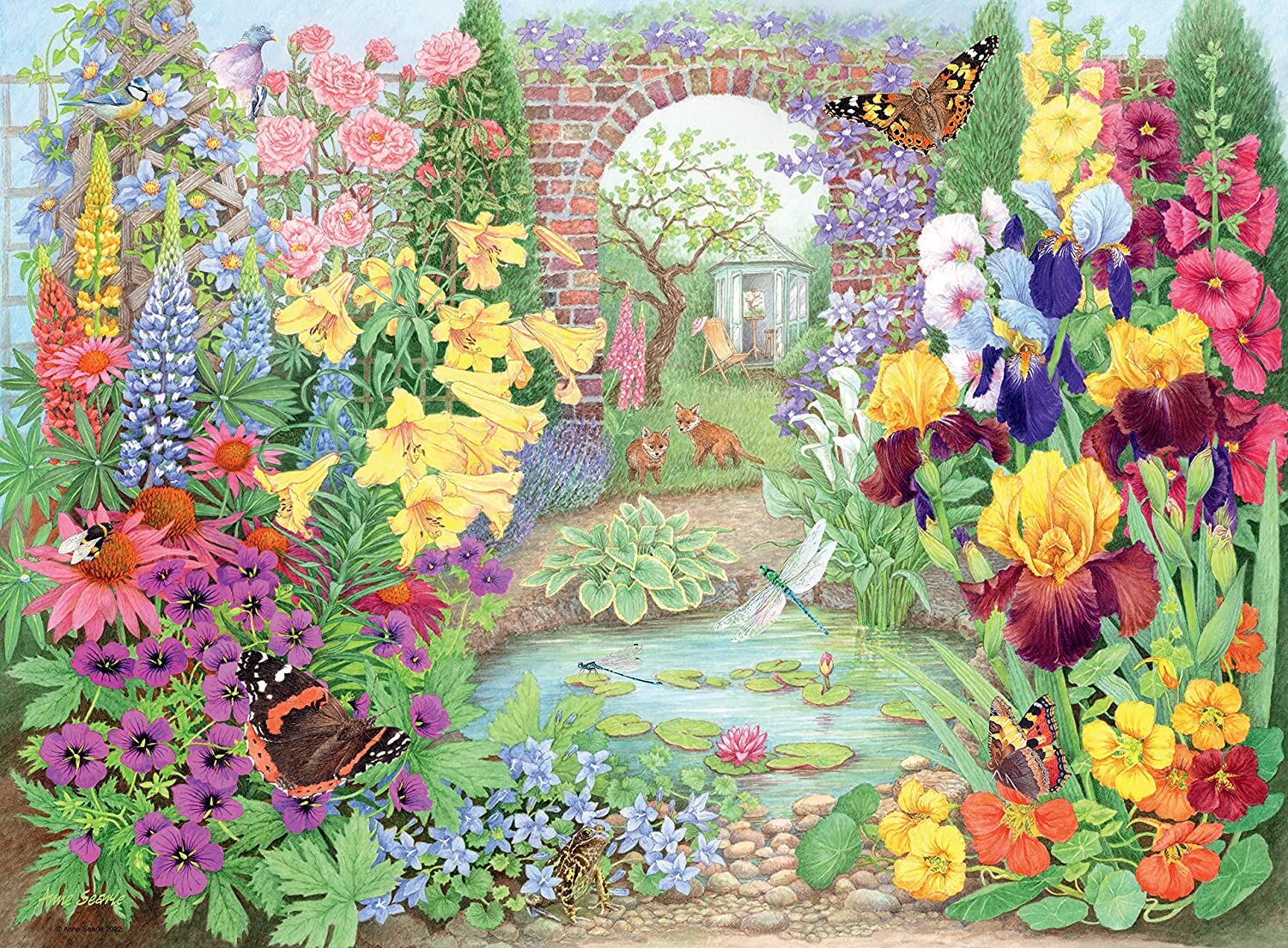 Happy Days No.4: Glorious Gardens Jigsaw Puzzles 4x500pc