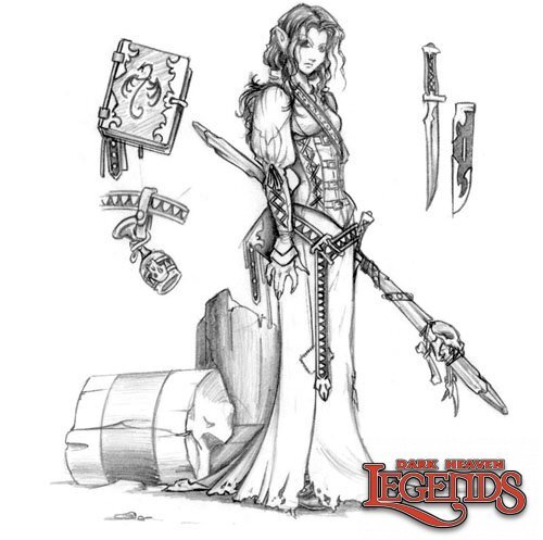 Reaper Dark Heaven Legends: 02810 Hyrekia, Sorceress
