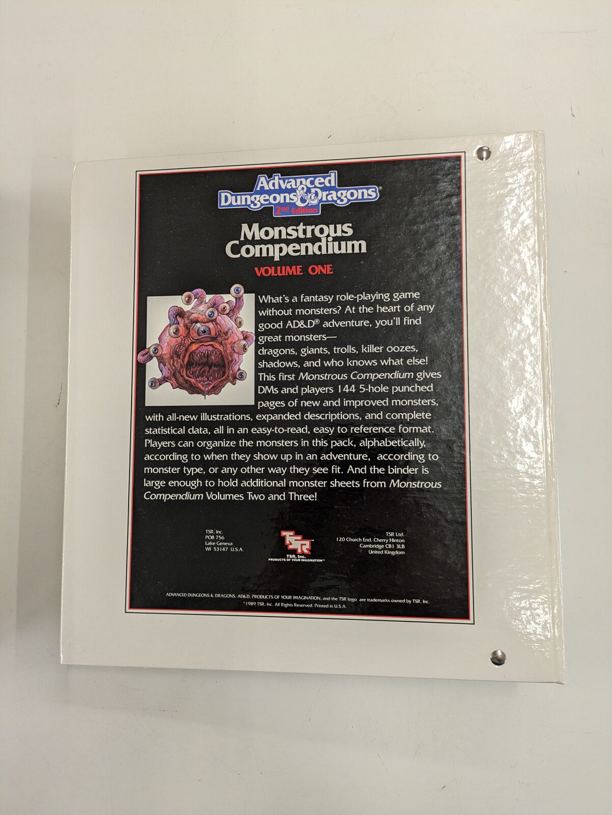 Advanced Dungeons & Dragons 2nd Edition: Monstrous Compendium Volumes 1 & 2