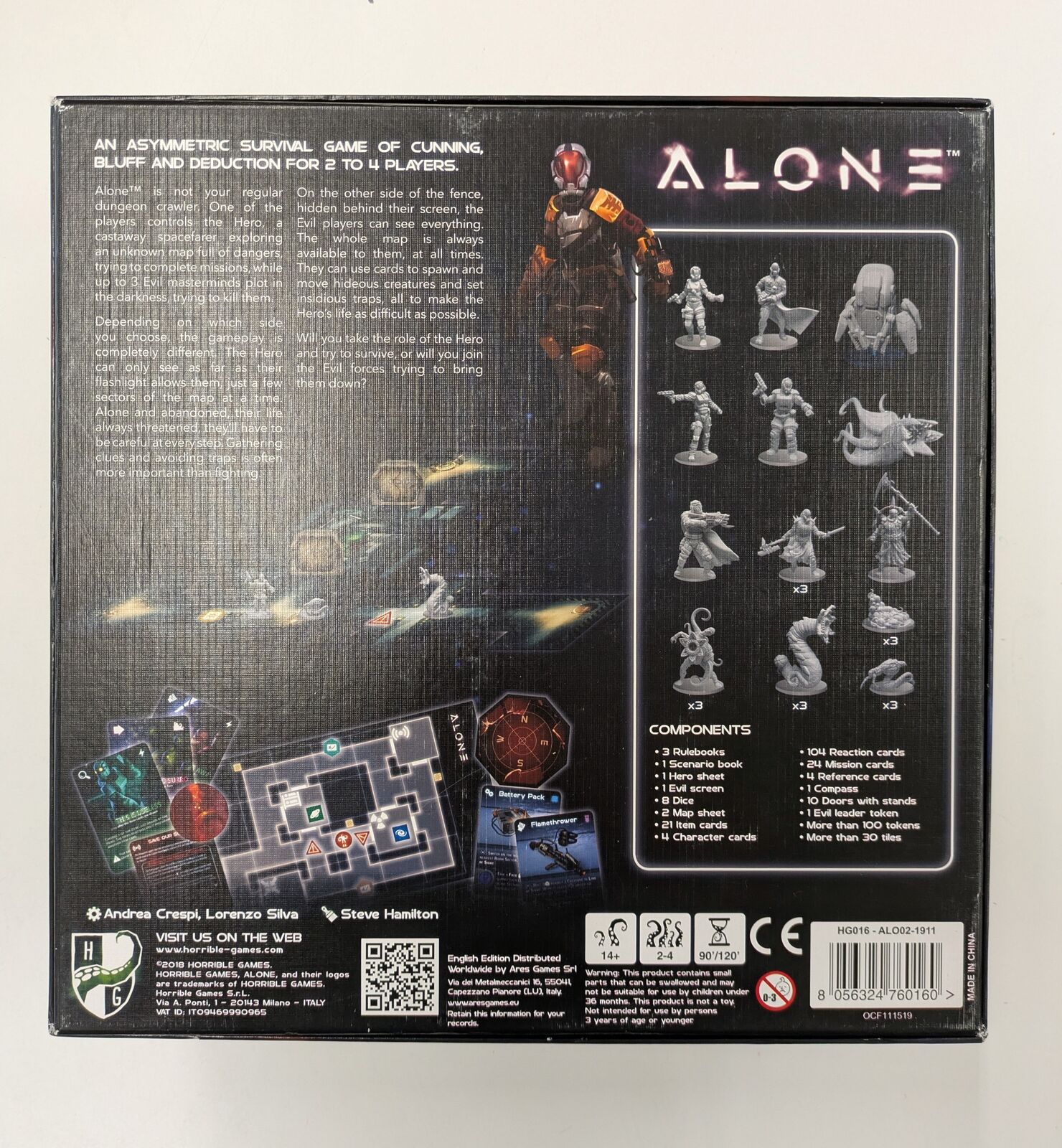 Alone Kickstarter Edition + Expansions (Alpha, Avatar, Deep KS Exclusives) (Second Hand)