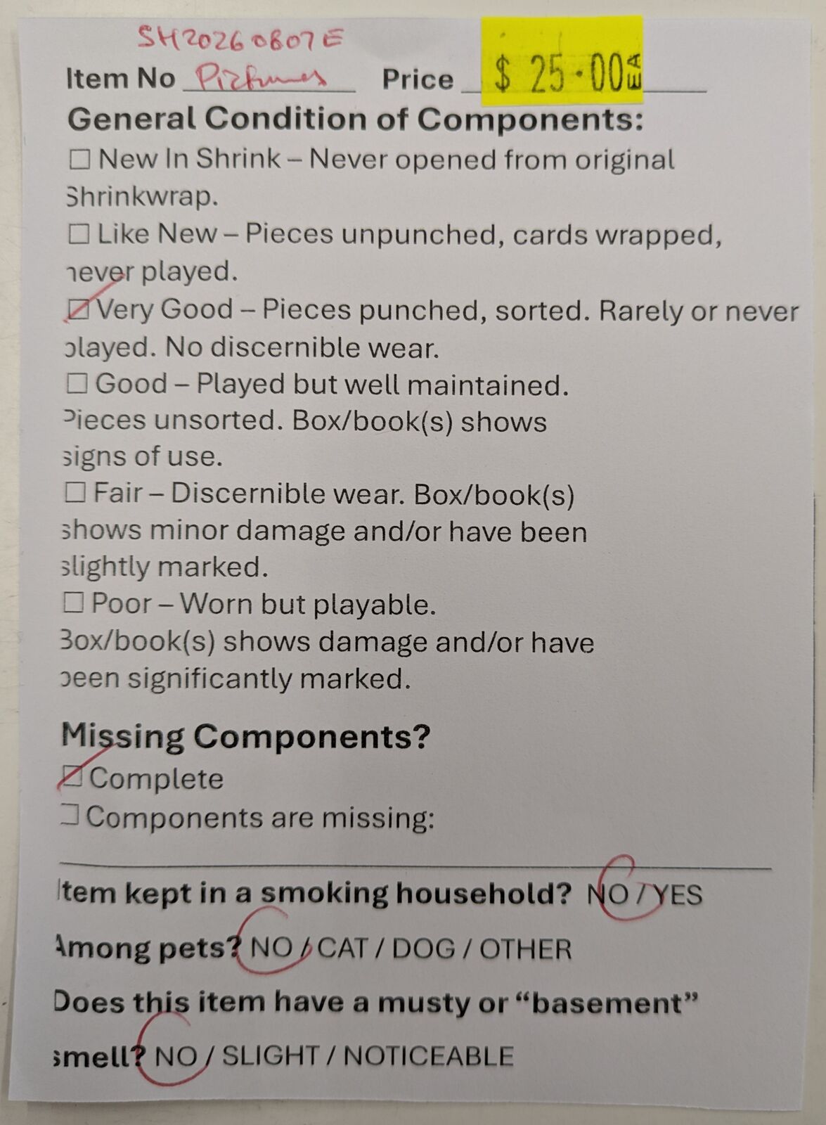 Pictures (Second Hand)