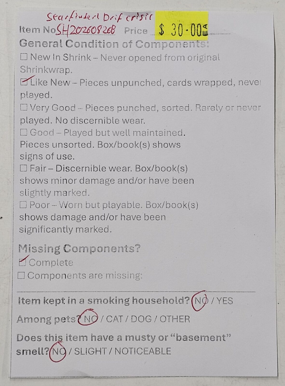 Starfinder: Drift Crisis (Second Hand)