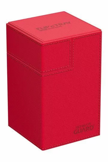 Ultimate Guard Flip n Tray 100+ Xenoskin Monocolor Red Deck Box