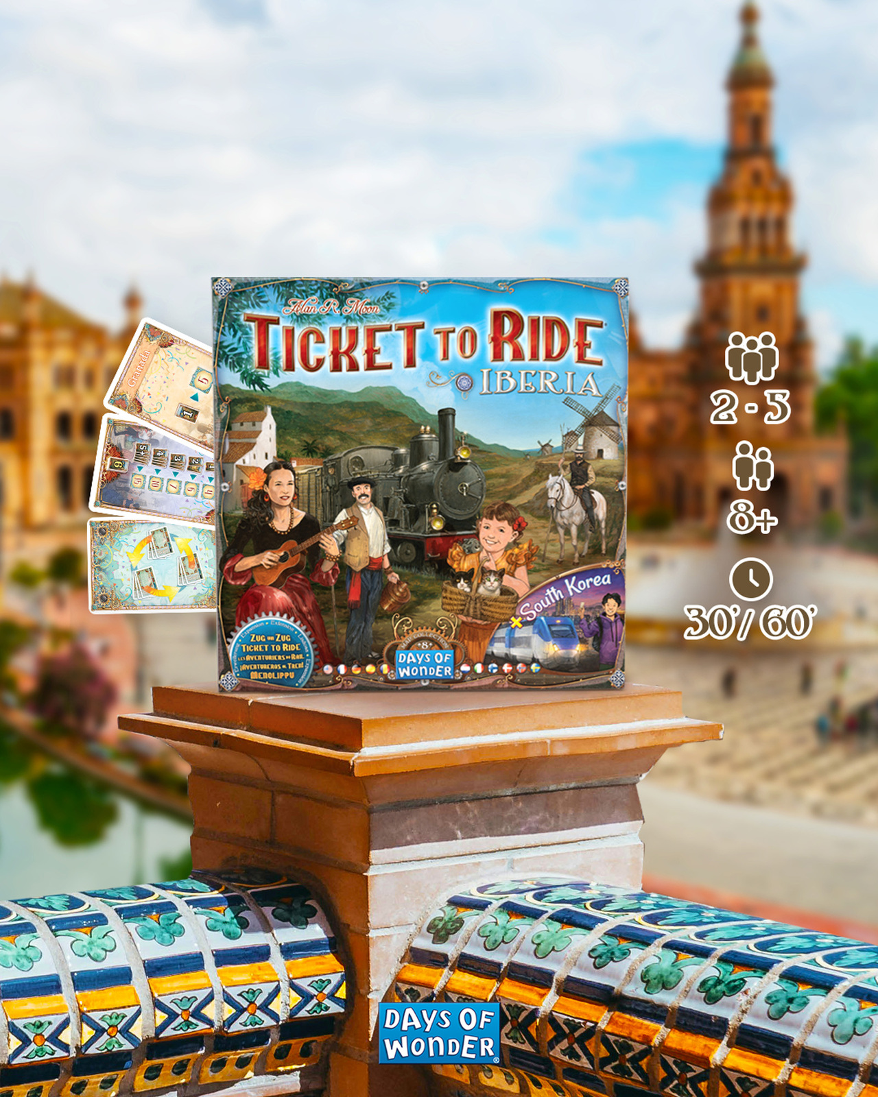 Ticket to Ride Map Collection 8: Iberia & South Korea Expansion