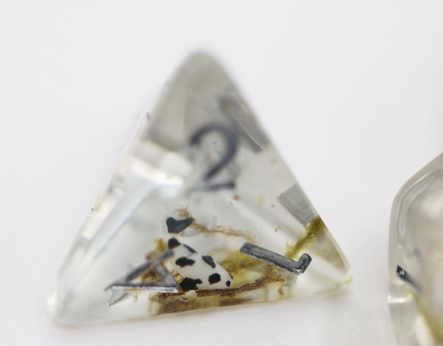 Black Koi Fish RPG Dice Set