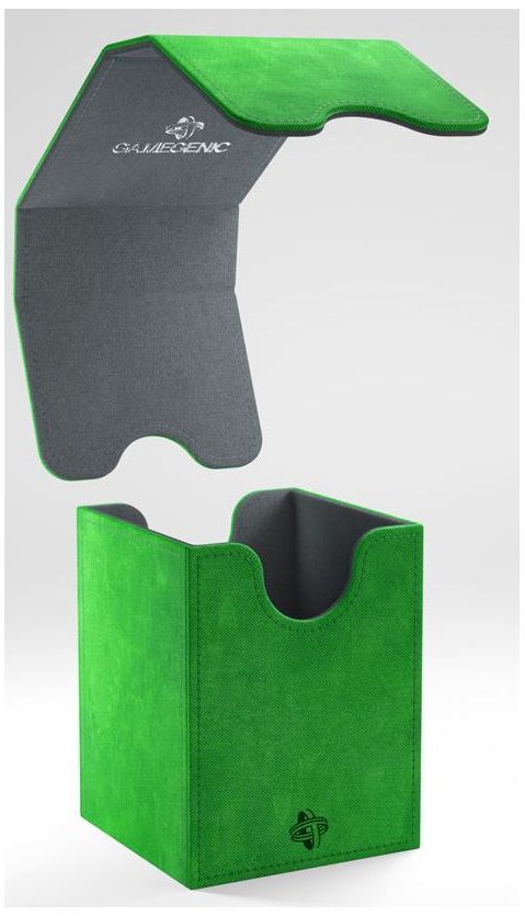 Gamegenic Squire Holds 100 Sleeves Convertible Deck Box Green
