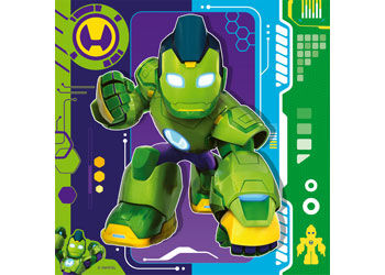 Iron Man & His Awesome Puzzle Friends 3x49 Pieces