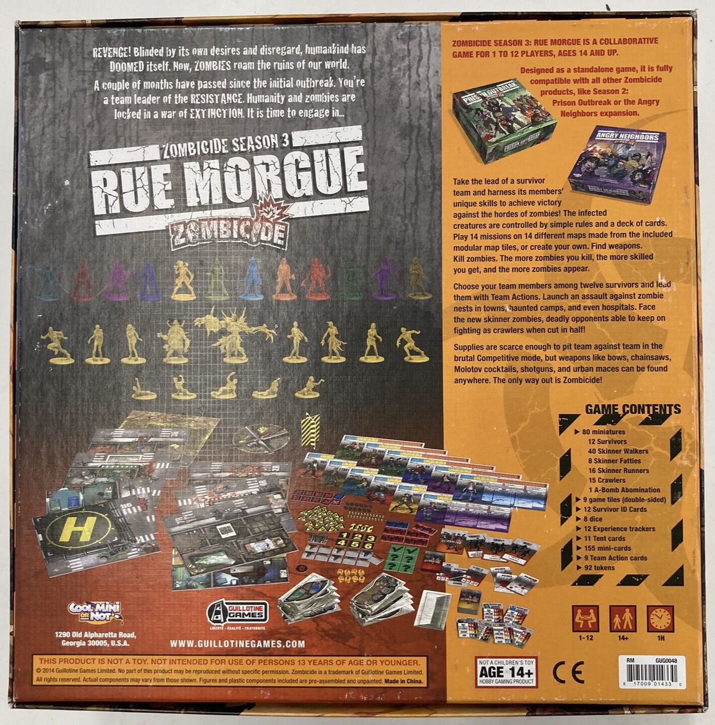 Zombicide Expansions & Kickstarter Bundle (Second Hand)