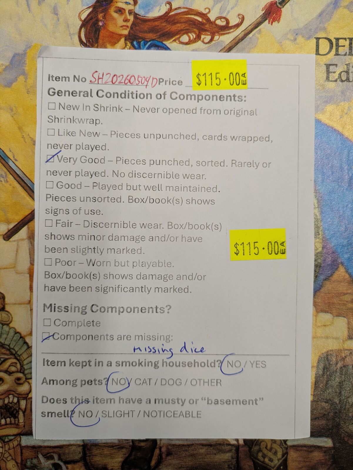 Runequest 3rd Edition: Deluxe Set (Second Hand)