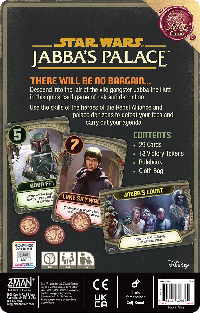 Jabba's Palace: A Love Letter Game