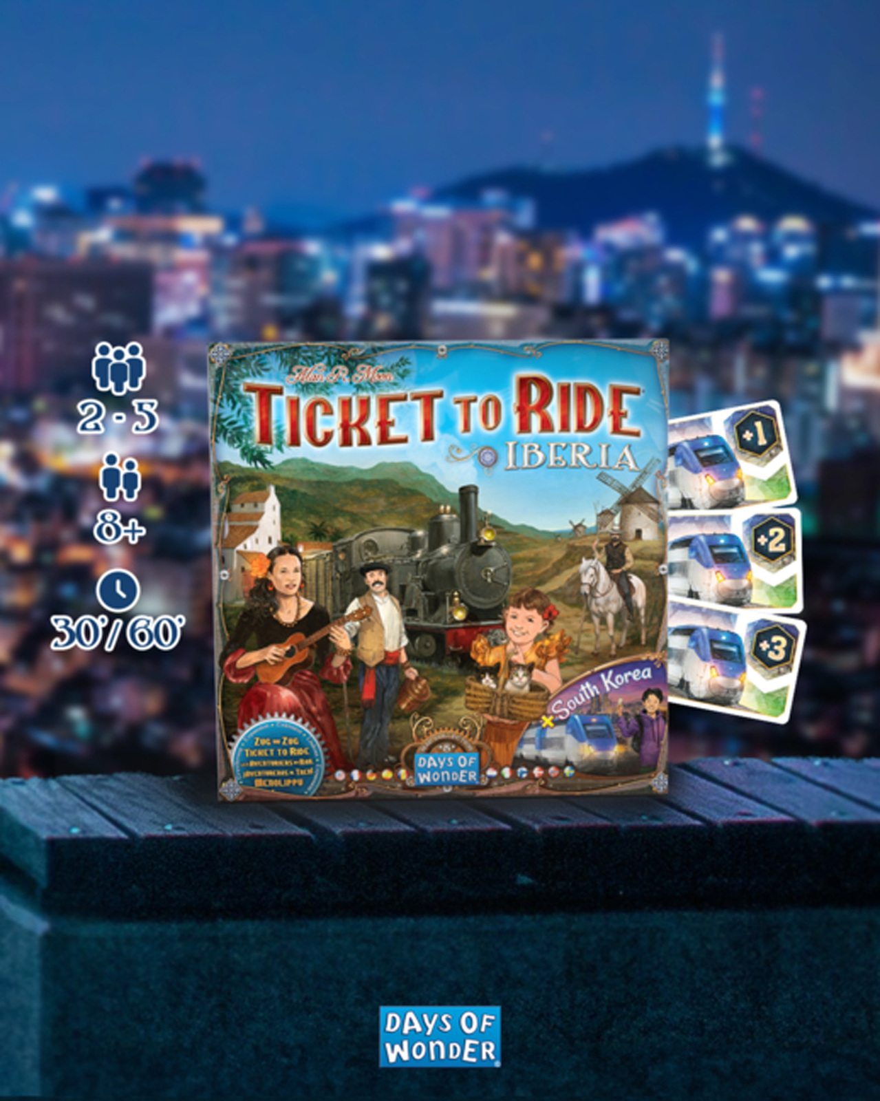 Ticket to Ride Map Collection 8: Iberia & South Korea Expansion