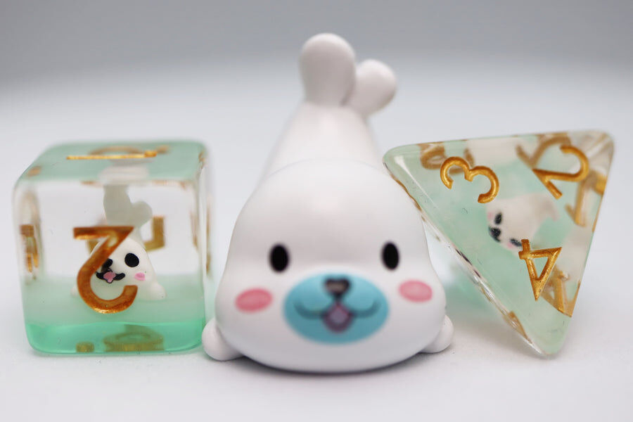 White Seal RPG Dice Set