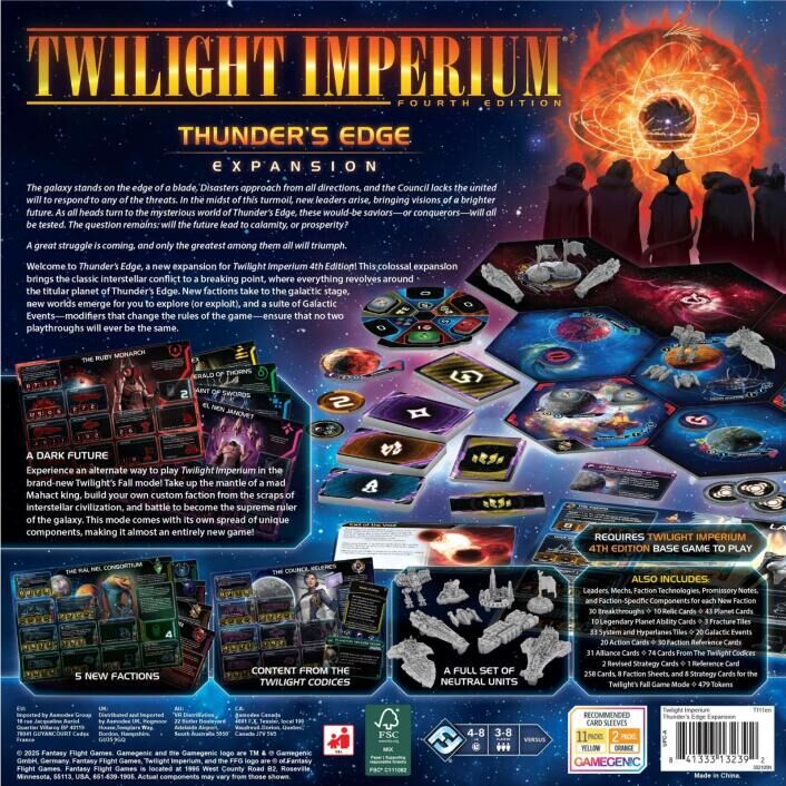 Twilight Imperium 4th Edition: Thunder's Edge Expansion