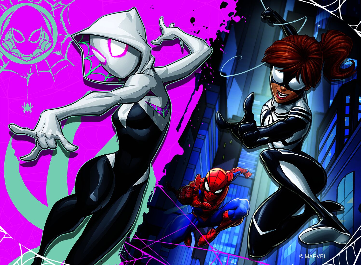 Marvel Spider-Man Jigsaw Puzzle 4-Pack 12/16/20/24pcs