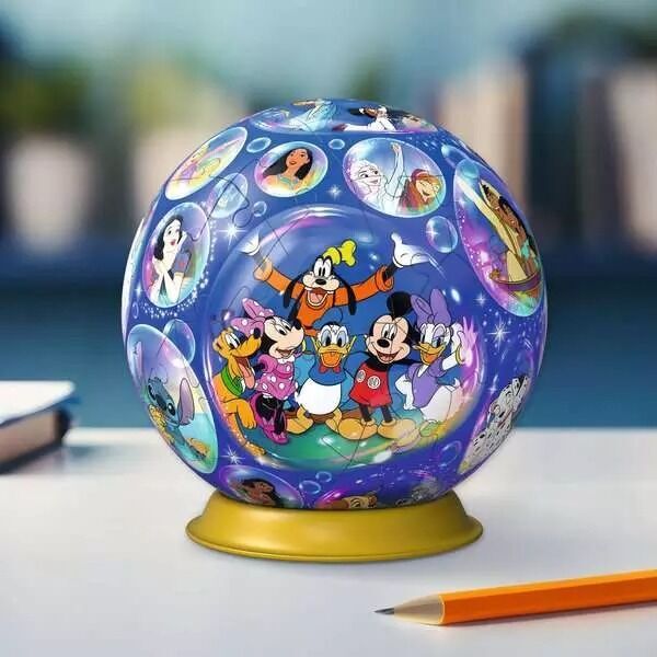 3D Puzzleball Disney Characters Jigsaw Puzzle 72pc