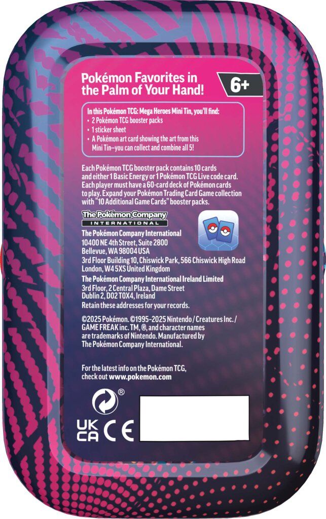 Pokémon TCG: Mega Heroes Mini Tin (1)