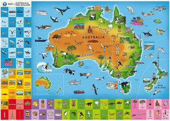 Orchard Jigsaw - Map of Australia & New Zealand